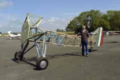Assemblage fuselage, train dérive