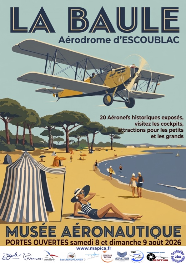 Journées Portes Ouvertes MAPICA 2026 à Aérodrome La Baule-Escoublac Journées Portes Ouvertes MAPICA 2026 à Aérodrome La Baule-Escoublac